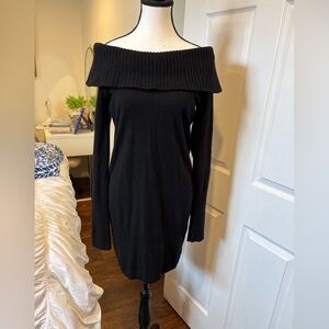 Diane von Furstenberg Cashmere Wool Off Shoulder Sweater Dress M